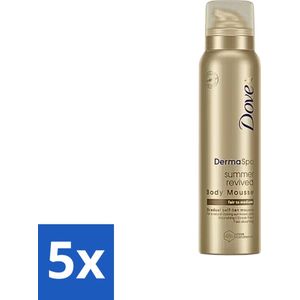 Dove DermaSpa - Zelfbruiner - Tanning Mousse - Medium-Dark - 150 ml - Bulkverpakking - 5 stuks