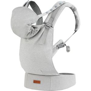 MoMi Draagzak Collet - Babydrager - Ergonomische draagzak Gray