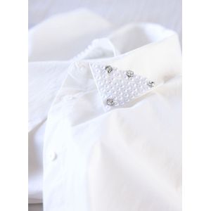 Ivy Beau blouse ecru met parels