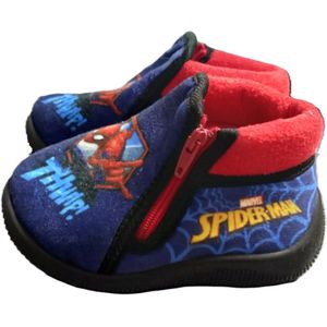 Spiderman pantoffels - sloffen - rits - rubberen zool - maat 21