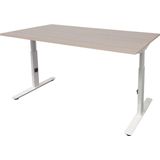 Linesto Plus - Bureau - Licht Eiken - T-Poot - Hoogte Instelbaar
