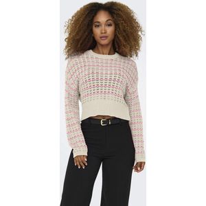 ONLY - ONLASA LS O-NECK KNT - Dames - Gebreide truien