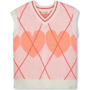 Billieblush - U21215 - Trui - Roze - Gebreide Trui met Korte Mouwen