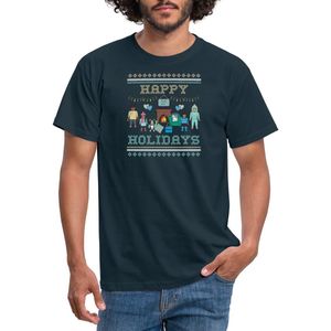 Playmobil Familie Happy Holidays Ugly Christmas Mannen T-shirt