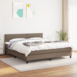 The Living Store Boxspringbed - Maxima - Bed - 180x200 - Taupe