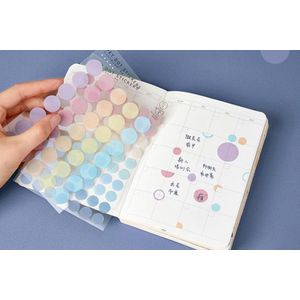 Pastel Regenboog Stippen Stickers | Bullet Points| To Do Dots | Lijstjes Maken | Organizing | Organiseren | Taken Lijst Maken | Planning | Planner Maken | Plannen |Bullet Journal | Journalling | Journaling |  Masking Tape