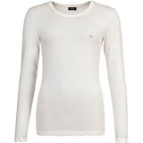 Emporio Armani - Shirt - Wit - Lange Mouw - Normale Pasvorm