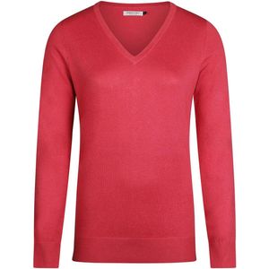 Steppin' Out Damestrui Cotton Cashmere V-hals Donkerroze - Maat M - Heren - Pullovers
