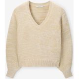 Sissy-Boy - V-hals Trui - Lichtgeel - Lange Pofmouwen - Relaxed Fit