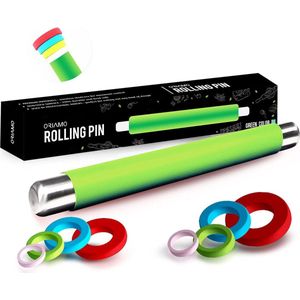 Goodivery ® Siliconen deegroller - anti-aanbak deegroller - BPA-vrije fondant rol voor pizza en alle andere deegwaren - de deegroller wordt geleverd in een mooie geschenkverpakking