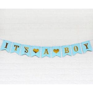 Akyol - Gender reveal vlaggenlijn | baby shower - gender reveal - geboorte - Baby boy - boy or girl - baby - slinger - team boy