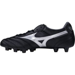 Mizuno - Morelia II Pro Voetbalschoenen - Maat 39 - (FG) Zwart Zilver