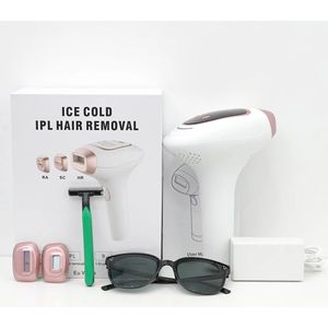 Nawy® IPL Laser Ontharingsapparaat - Laser Ontharing - Pijnloos Ontharen met Ice Cooling - Permanente Ontharing voor alle Lichaamsdelen - voor Mannen en Vrouwen - 999.999 Flitsen - Inclusief Beschermbril en Scheermes - Epileerapparaat Dames
