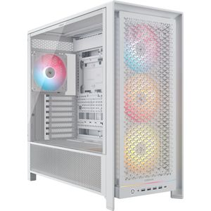 CORSAIR - FRAME 5000D RS - Modulaire Mid-Tower PC-Behuizing - Wit - 4 Voorgeïnstalleerde RS ARGB-Ventilatoren