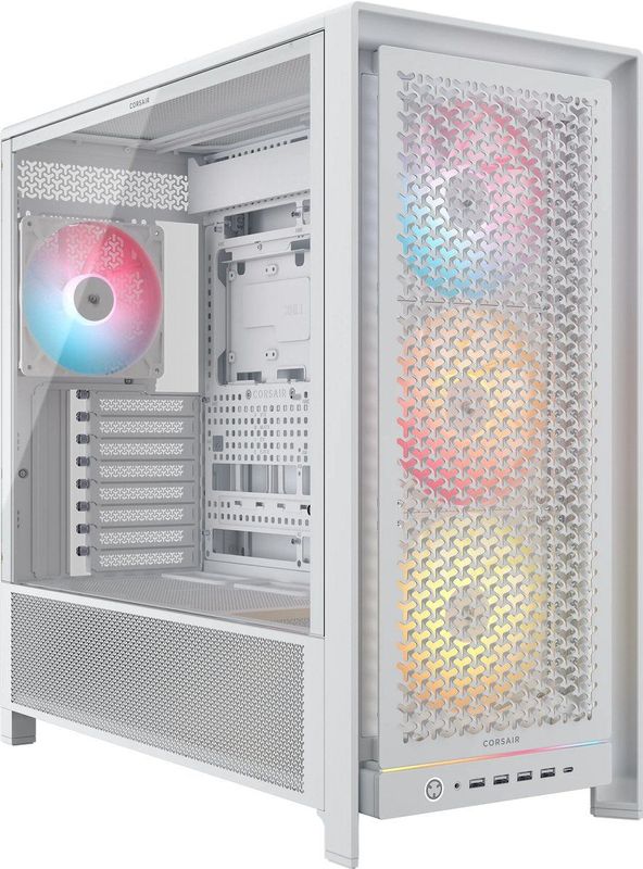 CORSAIR - FRAME 5000D RS - Modulaire Mid-Tower PC-Behuizing - Wit - 4 Voorgeïnstalleerde RS ARGB-Ventilatoren