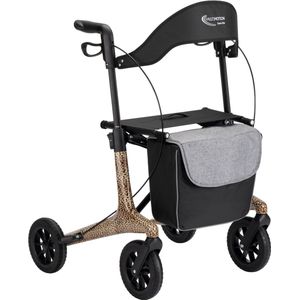 MultiMotion - Carbon rollator maat M - 5,5 kg - Softwielen - Panterprint