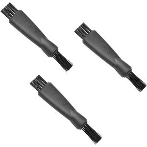 3 stuks - Stofborstel - Reinigingsborstel - Reinigingsborstel voor elektrisch scheerapparaat - Zwart