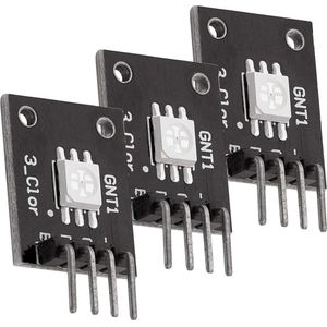AZDelivery 3 x KY-009 RGB LED SMD Module Sensor compatibel met Arduino Inclusief E-Book!