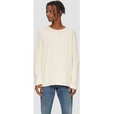 Shirt - Effen - Henley Hals - Lange Mouw - Losse Pasvorm