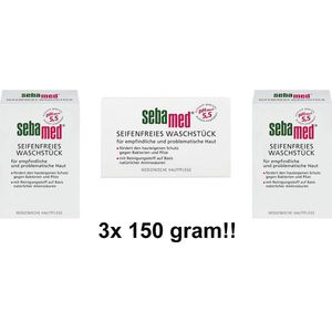 Sebamed Zeepvrije Wastablet - Zeeptabletten - 3 Stuks a 150 gram- Voordeelverpakking