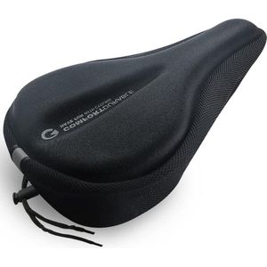 Zitkussen fiets - comfortabel gel gevoerd fietszadelhoes 295 x 21 cm - Peloton compatibel - instelbaar - mannen vrouwen - bergen stationair oefeningen - streetbike stoelen