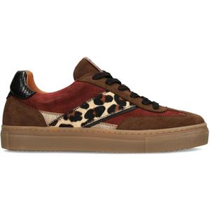 Manfield Sneakers Met Panterprint Manfield Suède Sneakers Met