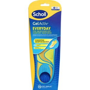 Scholl GelActiv Everyday inlegzolen voor vrouwen - Maat 35,5-40,5 - Traagschuim demping - GelWave-technologie - Passen zich aan de voeten aan - Maximaal comfort