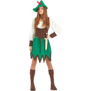 LUCIDA - Robin Hood kostuum voor dames - M/L