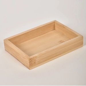 Bamboe Zeepbakje | Zeephouder | Zeepplankje | Rechthoek | Plastic Vrij