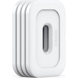 Vrieselement, Set van 4 Stuks, Polypropyleen, BPA vrij, Wit - Zoku | Neat Stack
