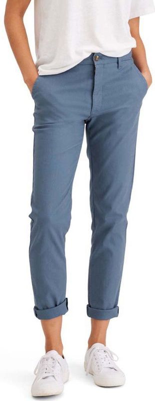 Dockers Weekend Regular Slim Ankle Fit Chino Broek Blauw 27 Vrouw