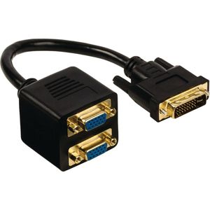 DVI-I (m) naar 2x VGA (v) splitter - 0,20 meter