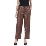 Replay Leather Broek Bruin S Vrouw