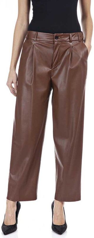 Replay Leather Broek Bruin S Vrouw