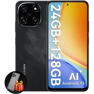 Blackview COLOR 6 Smartphone - 24GB RAM - 128GB ROM - 6.67 Inch - 5000mAh - Dual 4G LTE - Android 15 - OTG - Zwart