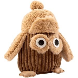 Textino deurstopper Jagger - 15x13x23 cm - uil - bruin