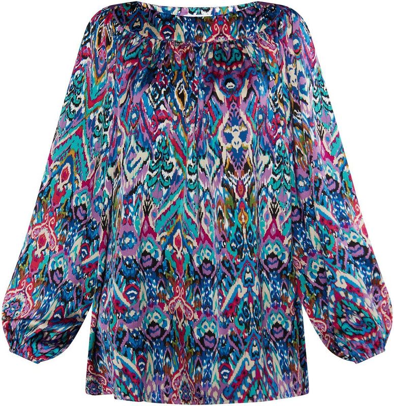 usha - Tuniekjurk - Ikat-Print - Losse Pasvorm - Ballonärmels