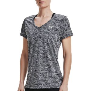 Under Armour - Twist Tech - Dames-T-shirt - V-hals - Lichtgewicht - Zilver