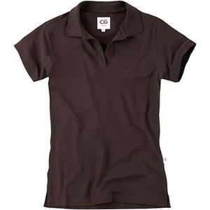 Workwear Damespolo 'Susa' met korte mouw Chocolate - S