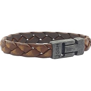 JOSH Heren Leren Armband Cognac | 24902-BRA