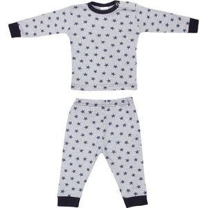 Beeren Bodywear Jongens Pyjama Stripe Star - Navy - Maat 98/104