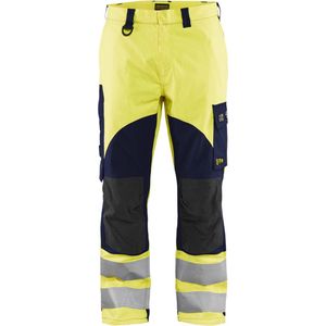 Blaklader Multinorm werkbroek Inherent 1588-1512 - High Vis Geel/Marineblauw - D116