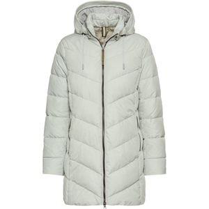 camel active Gewatteerde jas met afneembare capuchon - Maat womenswear-34 - Salie