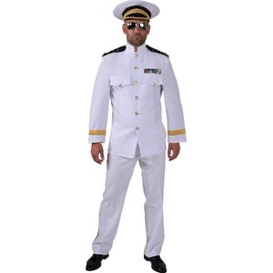 Kapitein & Matroos & Zeeman Kostuum | Admiraal Bananen Republiek Dictator | Man | Medium | Carnaval kostuum | Verkleedkleding