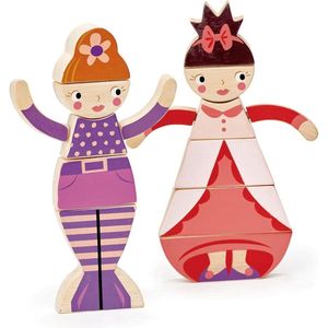 Tender Leaf Toys Poppenhuispoppen Zeemeermin En Prinses Hout