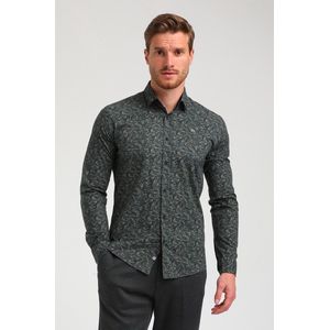 Gabbiano Overhemd Overhemd Met Geometrisch Patroon 334750 502 Army Mannen Maat - XXL