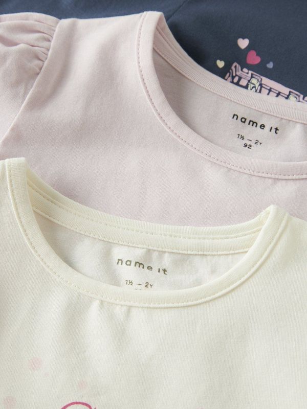 NAME IT - NMFOLLIA 3P LS TOP PB - Blouses - Meisjes - 3-pack - Lange Mouwen