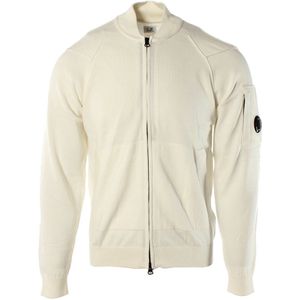C.p. Company - Cardigan - Wit - Heren - Katoen