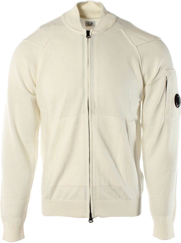 C.p. Company - Cardigan - Wit - Heren - Katoen