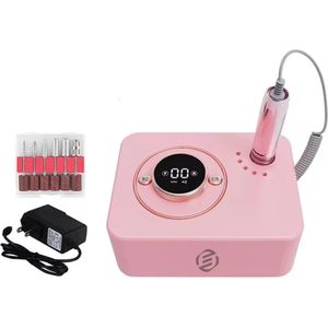 Equivera Nagelfrees - Nagelfrees set - Nagelfrees elektrische - Nagelfrees Electrisch - Nagelfrees Manicure Pedicure - Manicure set - Manicureset - Pedicureset - Pedicure set - Nagelfrees Machine - Elektrische nagelvijl voor gelnagels - Nagelfreesmac
